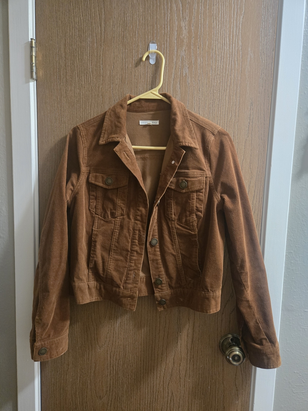 Copper Key Rust Corduroy Trucker Jacket